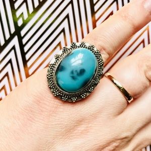 Vintage Faux Turquoise Ring